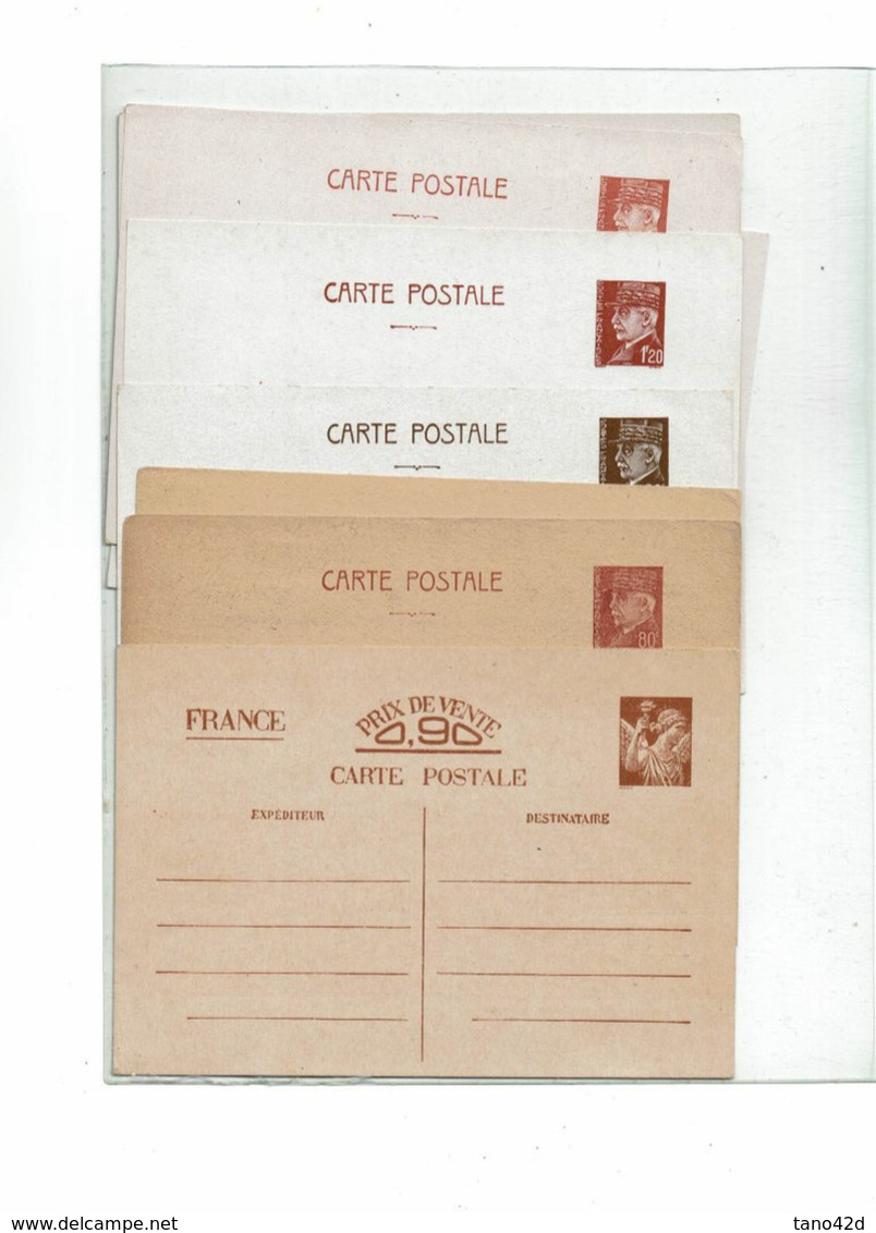 LRD3B-  EP  LOT DE 11 CP : 1 IRIS / 3 PETAIN 80c / 7 PETAIN 1f20 NEUVES - Cartoline Postali E Su Commissione Privata TSC (ante 1995)