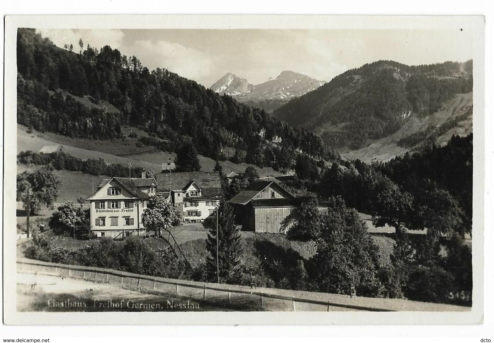 NESSLAU, Gasthaus Freihof Germen Ed. Hans 3452 - Nesslau