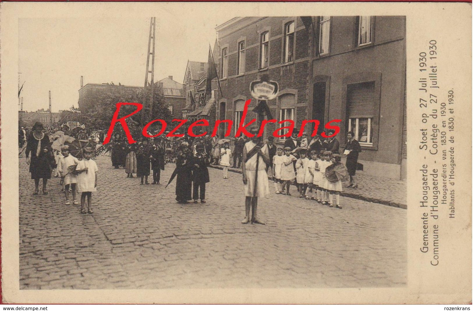 Hougaerde Hoegaarden Stoet Op 27 Juli 1930 ZELDZAAM - Högaarden