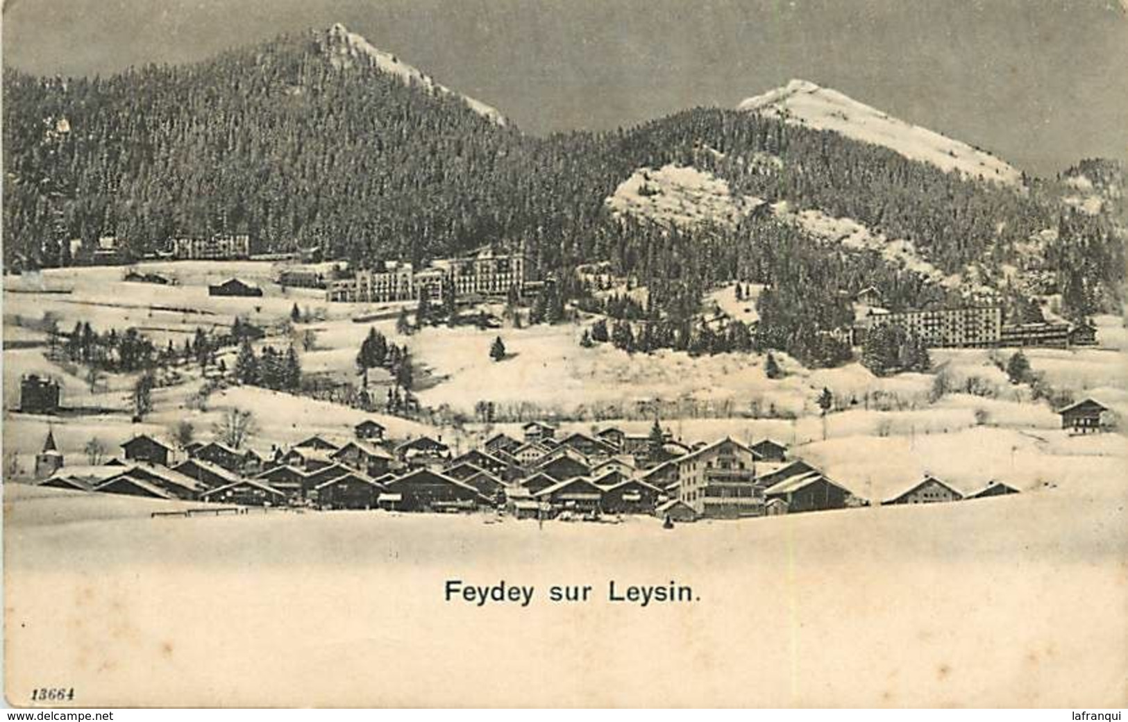 Pays Div- Ref X690- Suisse - Feydey Sur Leysin -/ Petites Et Tres Legeres Taches Par Endroits  - - Fey