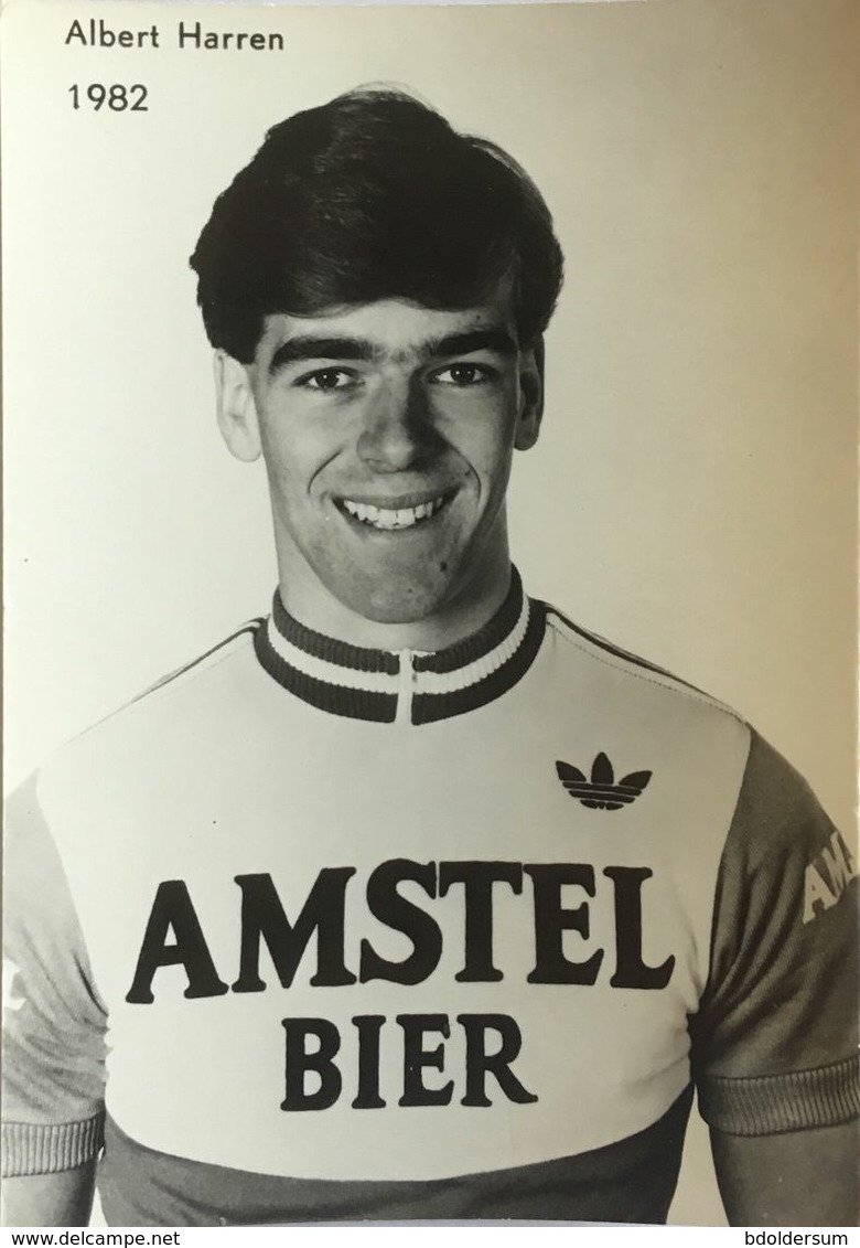 Postcard Albert Harren - Amstel Bier - 1982 - Cycling