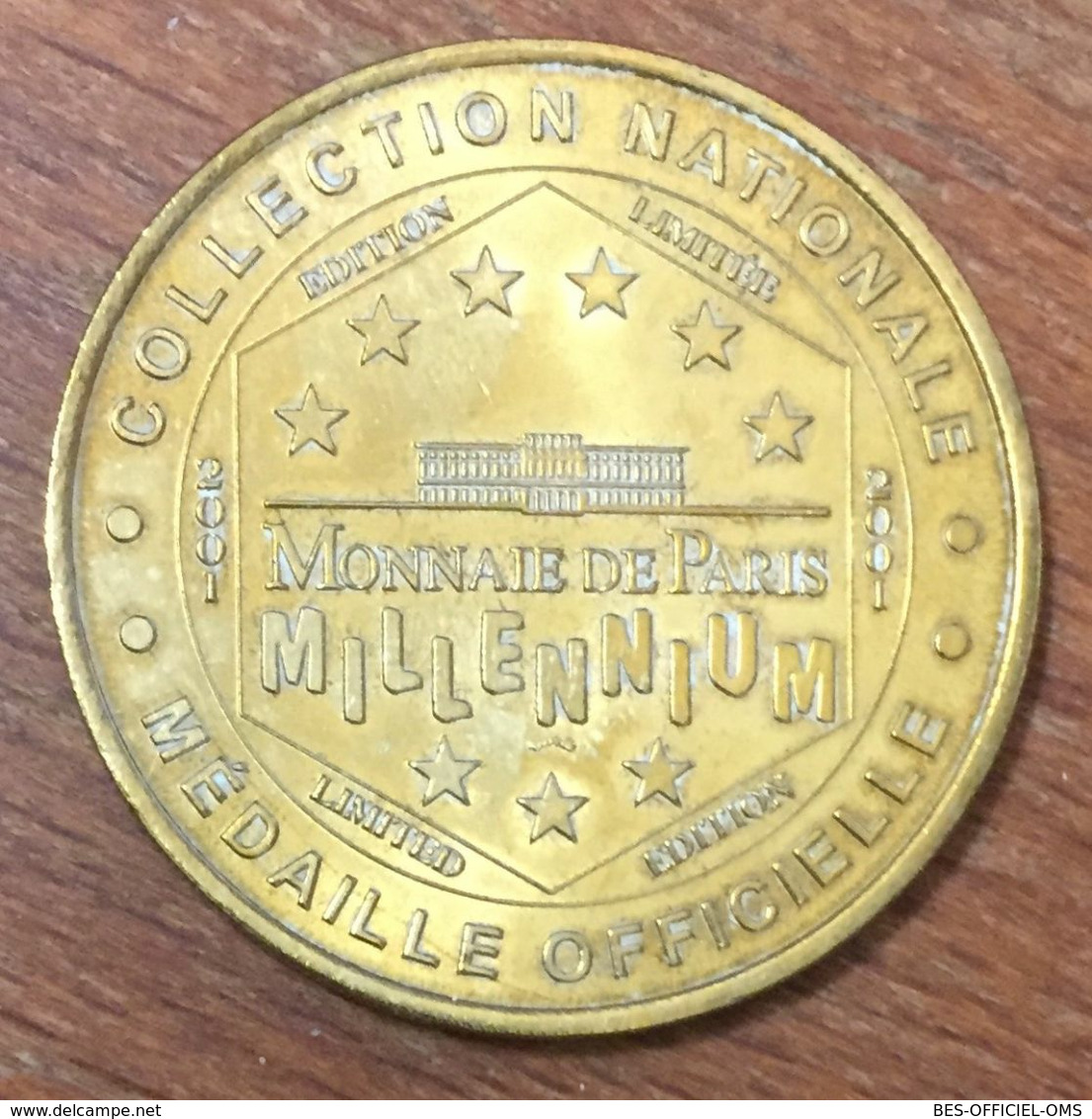 75004 NOTRE DAME DE PARIS MDP 2001 MÉDAILLE SOUVENIR MONNAIE DE PARIS JETON TOURISTIQUE MEDALS TOKENS COINS - 2001