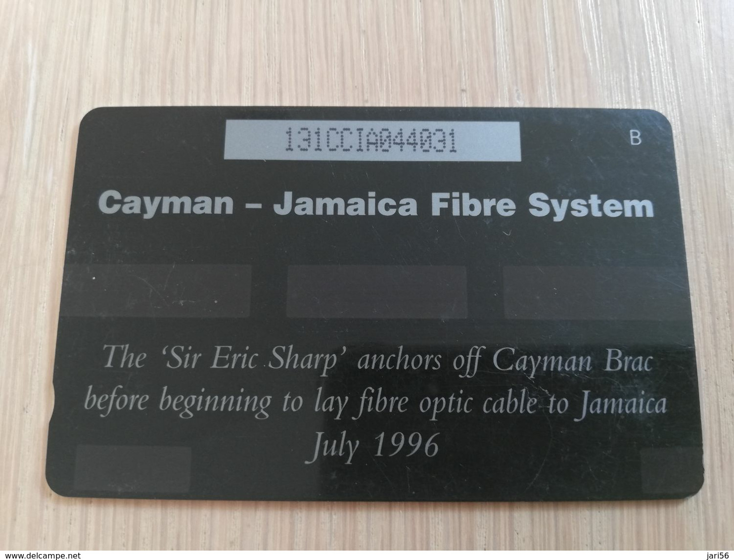 CAYMAN ISLANDS  CI $ 10,-  CAY-131A CONTROL NR 131CCIA   SHIP     Fine Used Card  ** 3107** - Kaaimaneilanden
