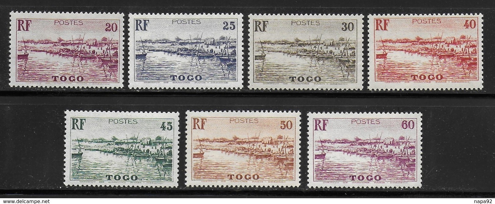 TOGO 1924 YT 188/194** - Unused Stamps