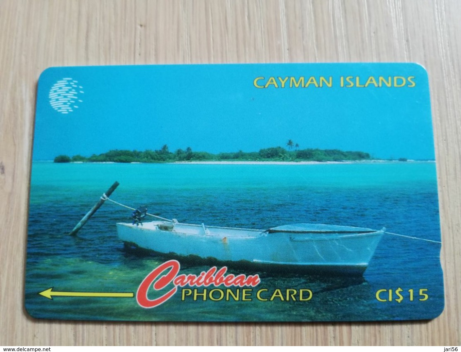 CAYMAN ISLANDS  CI $ 15,-  CAY-163G CONTROL NR 163CCIG  OWEN ISLAND       Fine Used Card  ** 3121** - Kaaimaneilanden