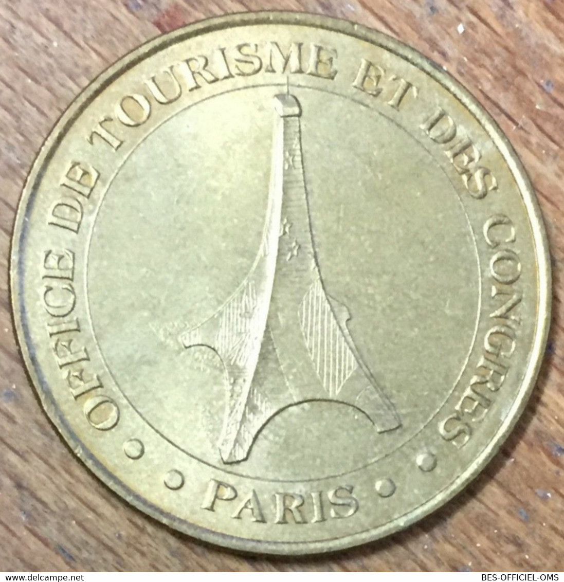 75001 PARIS TOUR EIFFEL OFFICE DU TOURISME MDP 2001 MÉDAILLE MONNAIE DE PARIS JETON TOURISTIQUE TOKEN MEDALS COINS - 2001