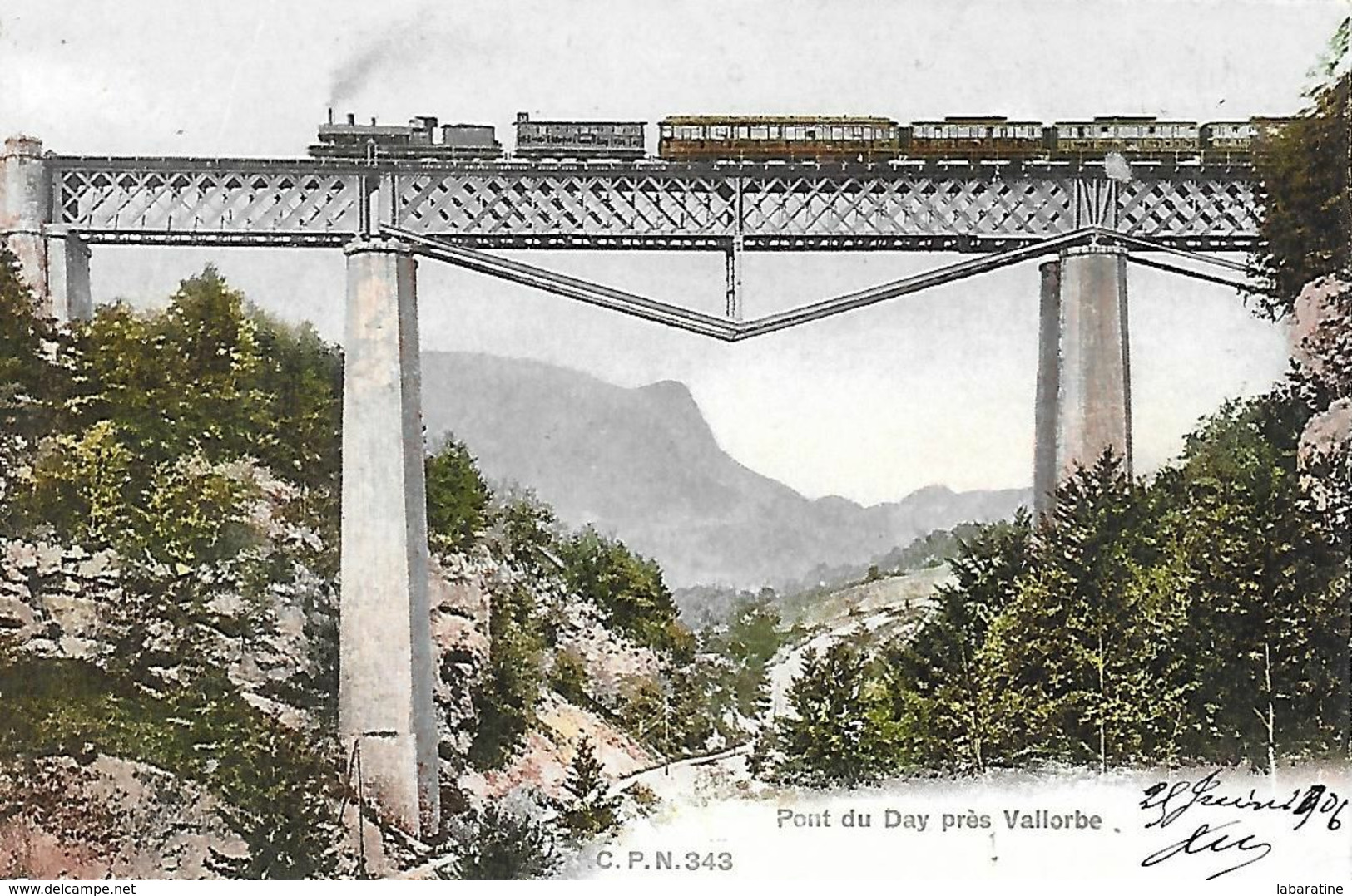 Suisse )    Pont Du Day Prés De Vallorbe - Vallorbe