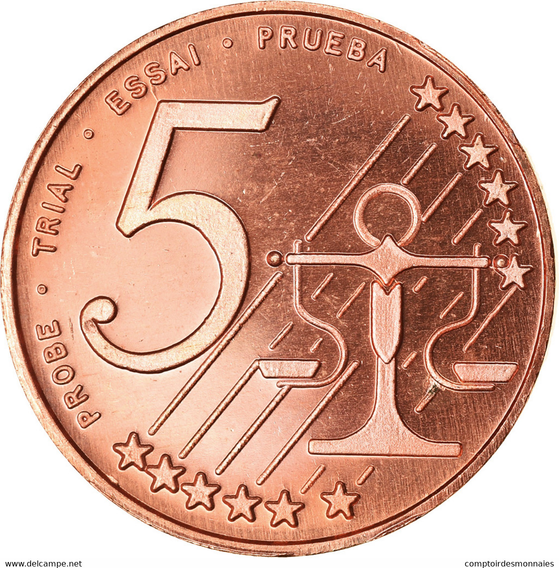 Estonia, 5 Euro Cent, 2004, Unofficial Private Coin, SPL, Copper Plated Steel - Estonie