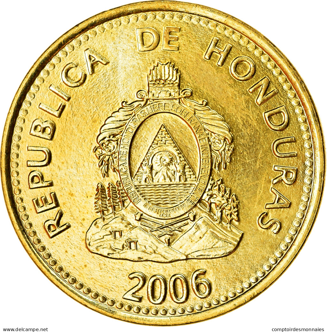 Monnaie, Honduras, 5 Centavos, 2006, SPL, Laiton, KM:72.4 - Honduras