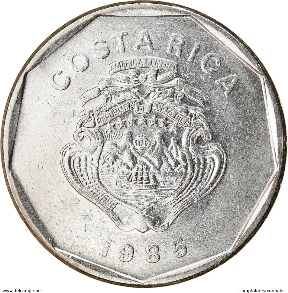 Monnaie, Costa Rica, 20 Colones, 1985, SPL, Stainless Steel, KM:216.2 - Costa Rica