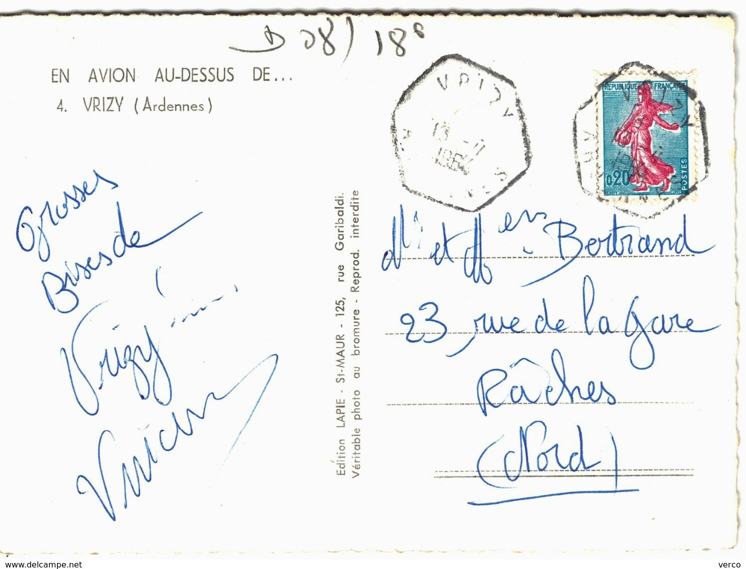 Carte POSTALE  Ancienne De  VRIZY - Altri & Non Classificati