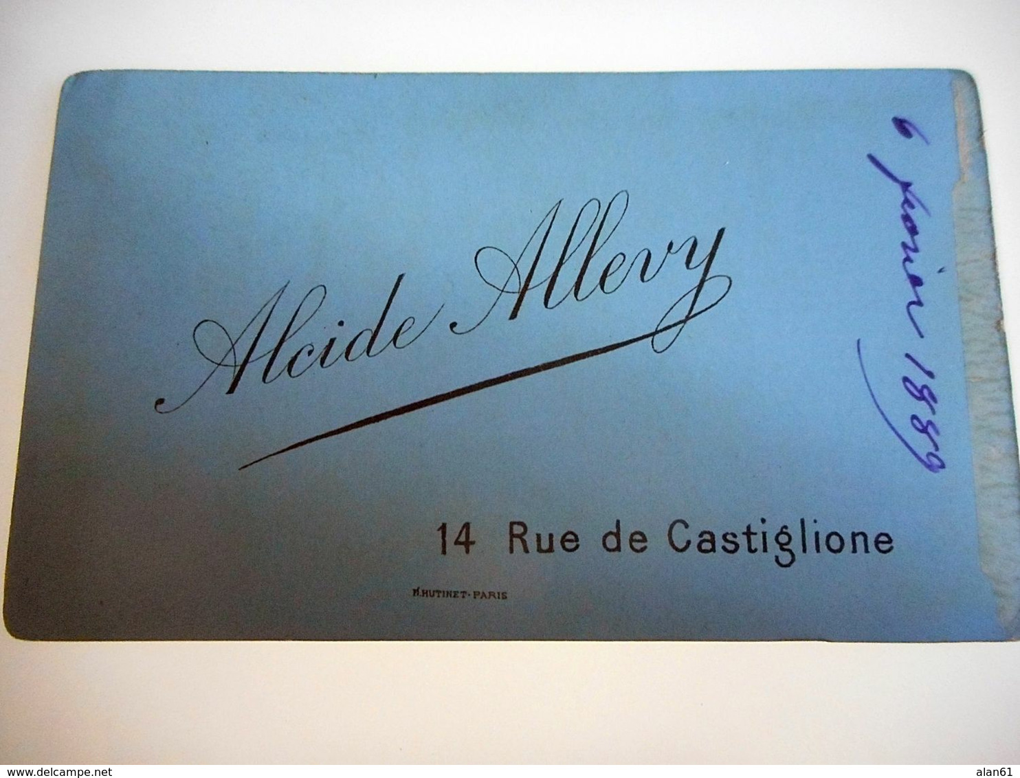 PHOTO CDV 19 EME 1889 HOMME ELEGANT BARBE MOUSTACHE MODE  Cabinet ALLERY A PARIS - Alte (vor 1900)