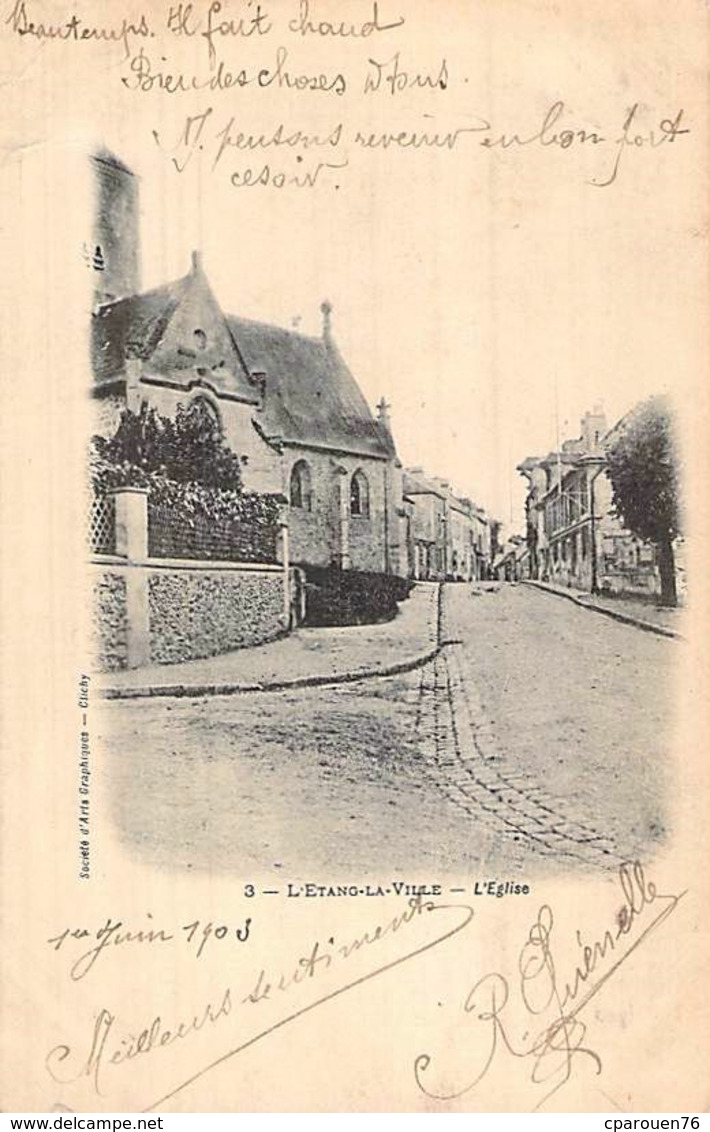 C P A  78 YVELINES V L ETANG LA VILLE LA RUE DE L EGLISE - Pornic