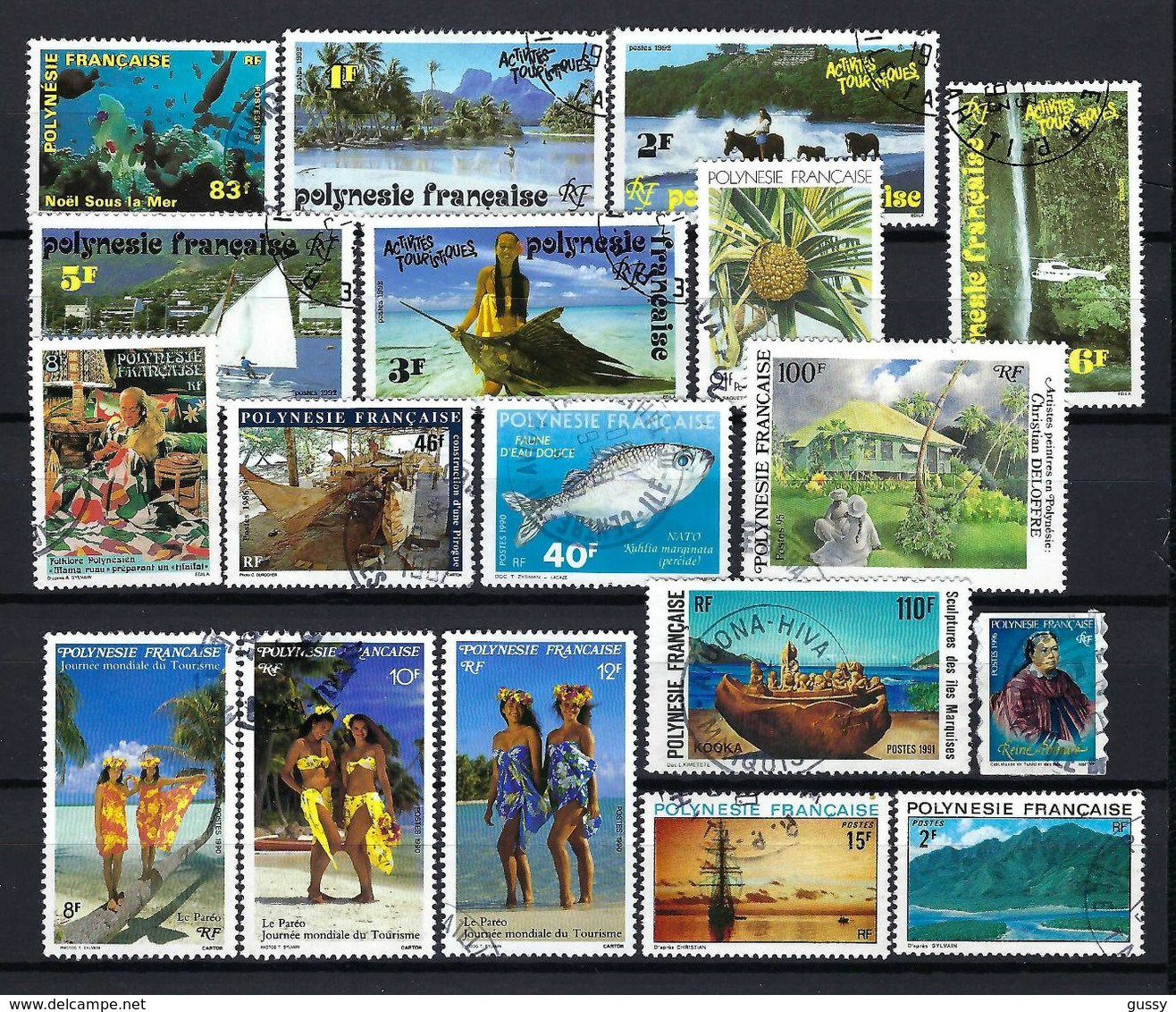 FRANCE Polynésie Française: Petit Lot D' Oblitérés CAD - Used Stamps