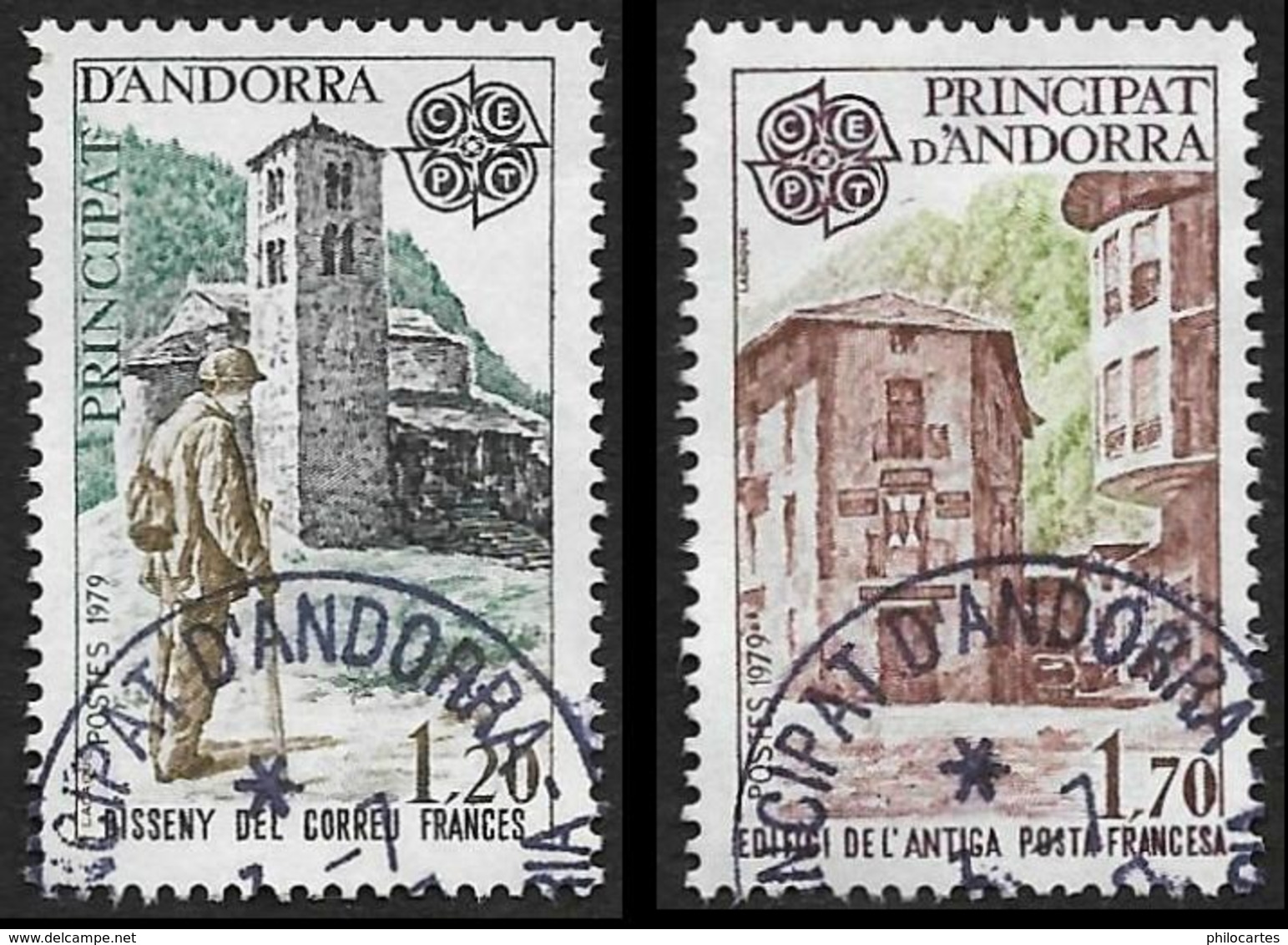 ANDORRE  1979  -  YT 276 Et 277 - Histoire Postale -  Oblitérés - Usados