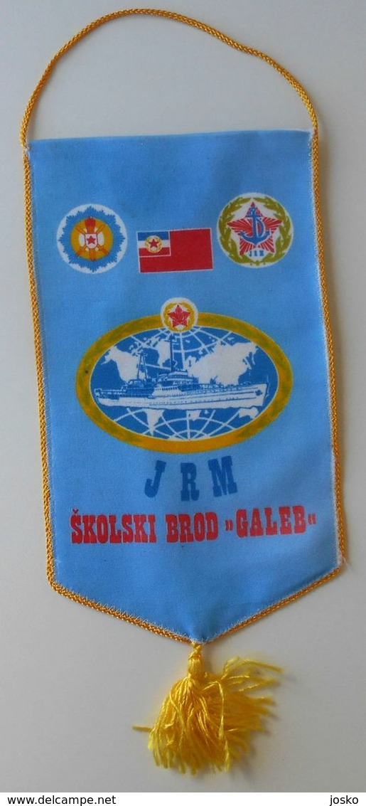 YUGOSLAVIA NAVY (JRM) - SKOLSKI BROD GALEB - Original Vintage Pennant LARGE SIZE * Jugoslavija Jugoslawien JNA Army - Bateaux