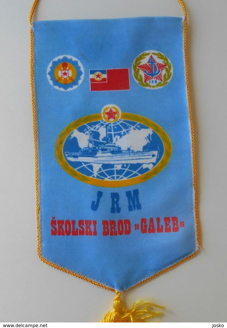 YUGOSLAVIA NAVY (JRM) - SKOLSKI BROD GALEB - Original Vintage Pennant LARGE SIZE * Jugoslavija Jugoslawien JNA Army - Bateaux