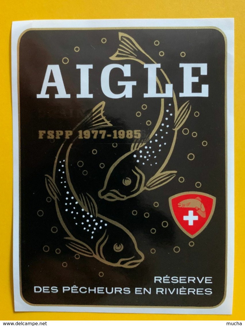 15763 - Aigle FSPP 1977-1985 Réserve Des Pêcheurs En Rivières - Fische