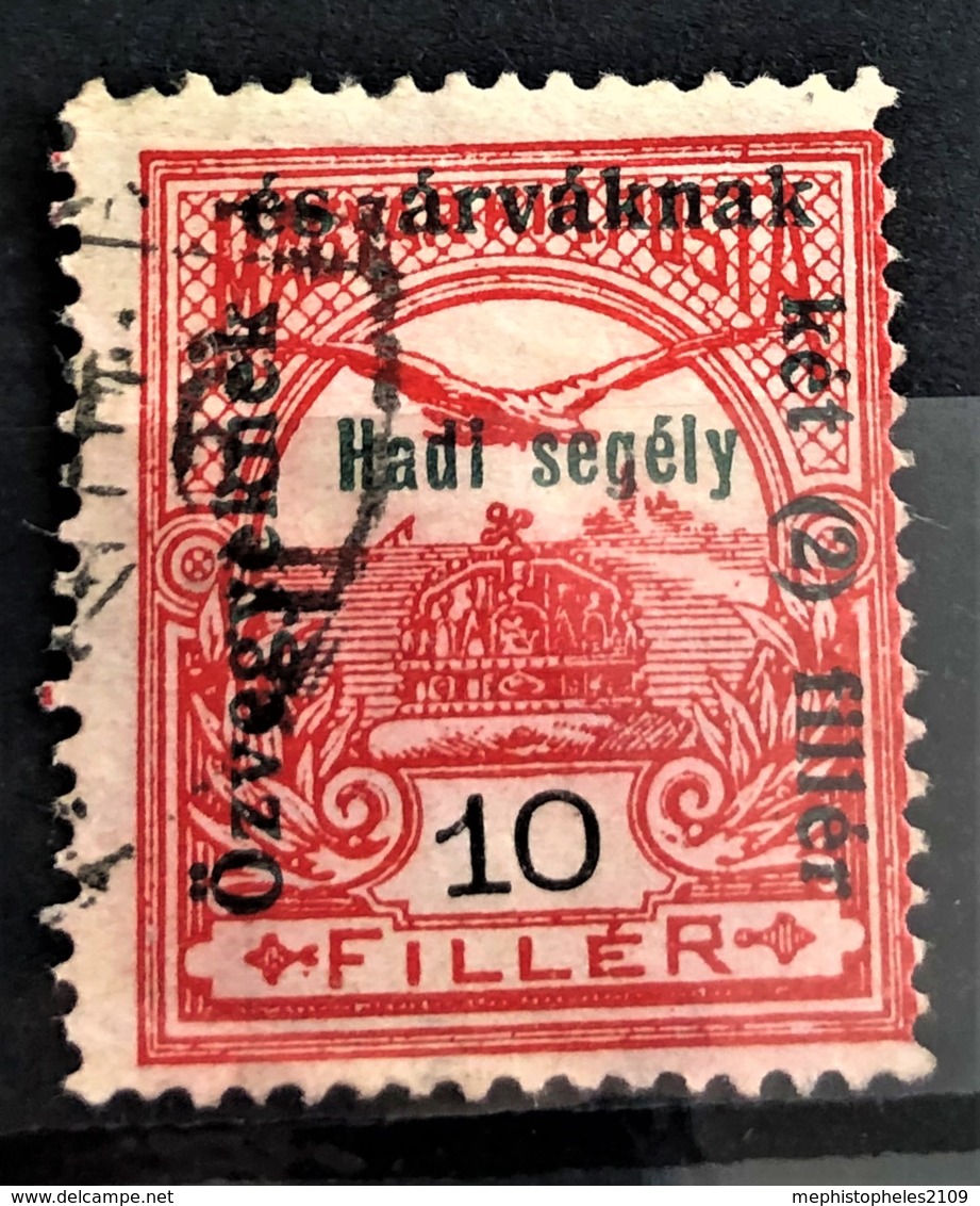 HUNGARY 1915 - Canceled - Sc# B40 - 10f - Gebruikt