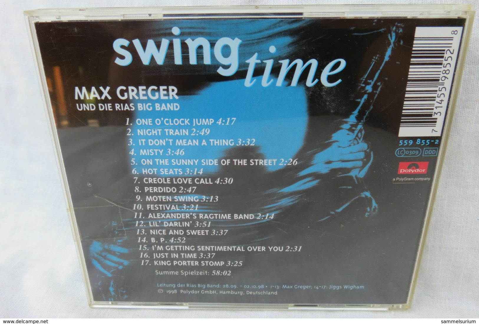 CD "Max Greger Und Die Rias Big Band" Swingtime - Andere - Duitstalig