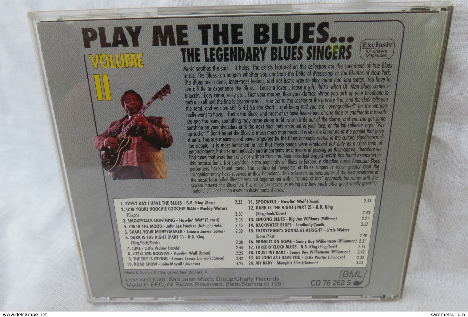 CD "The Legendary Blues Singers" Play Me The Blues... - Blues