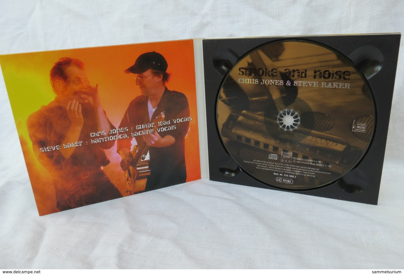 CD "Chris Jones & Steve Baker" Smoke And Noise - Blues