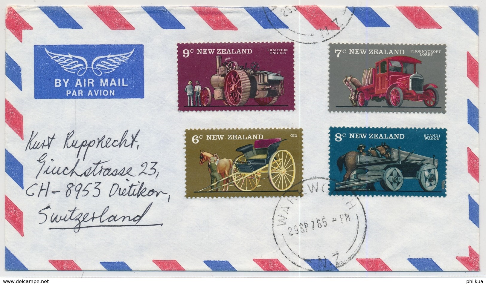 681-684 Auf Luftpost-Brief Gelaufen In Die Schweiz - Storia Postale