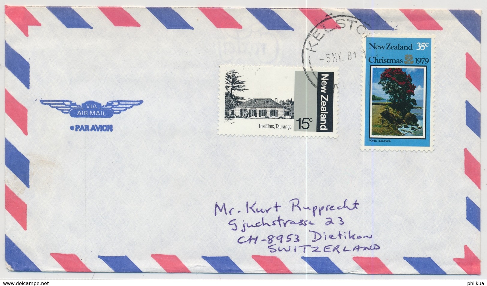 768, 781 Auf Luftpost-Brief Gelaufen In Die Schweiz - Covers & Documents