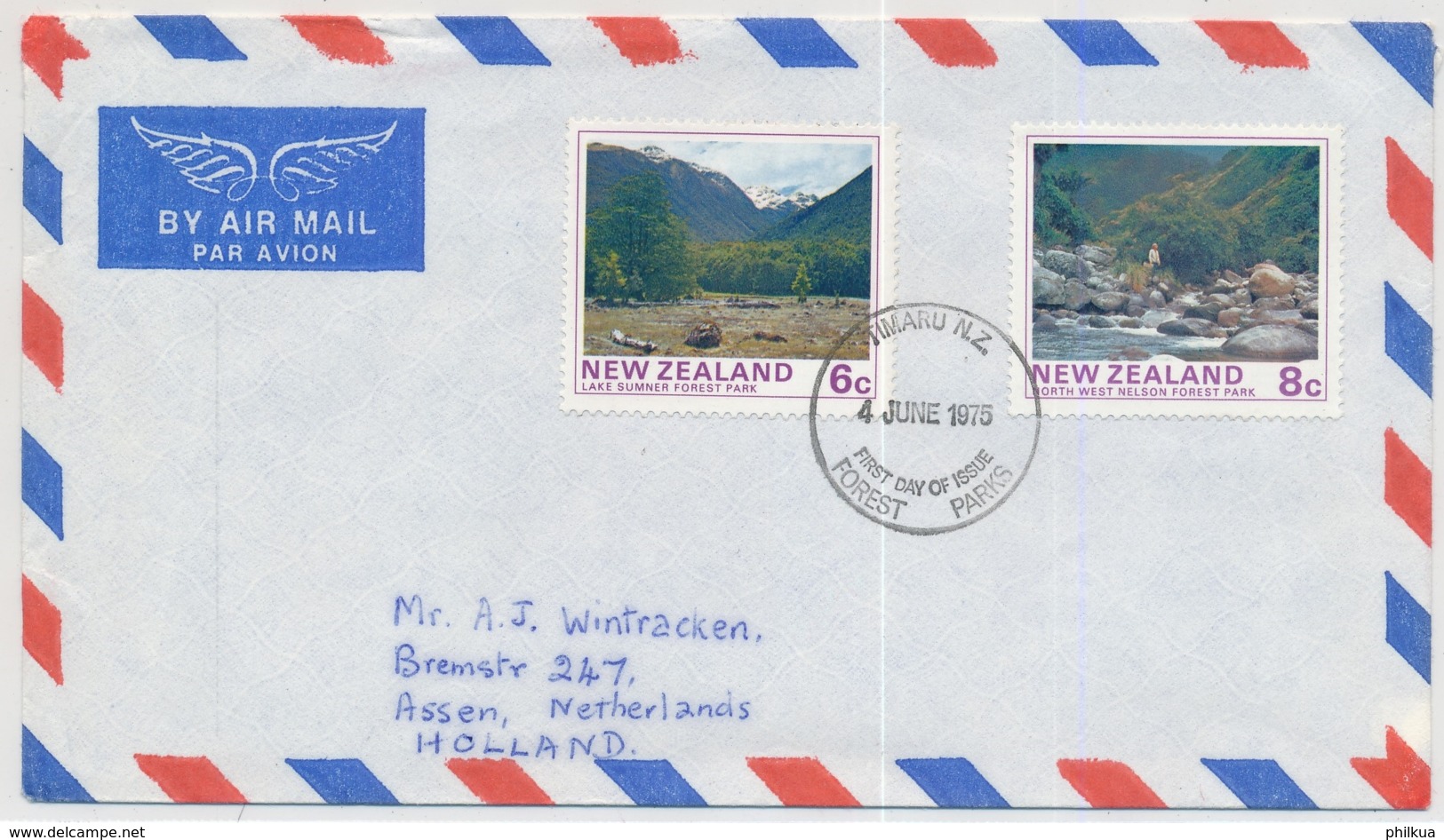 657-658 Auf Luftpost-Brief Gelaufen Nach Den Niederlanden (Holland) - Storia Postale