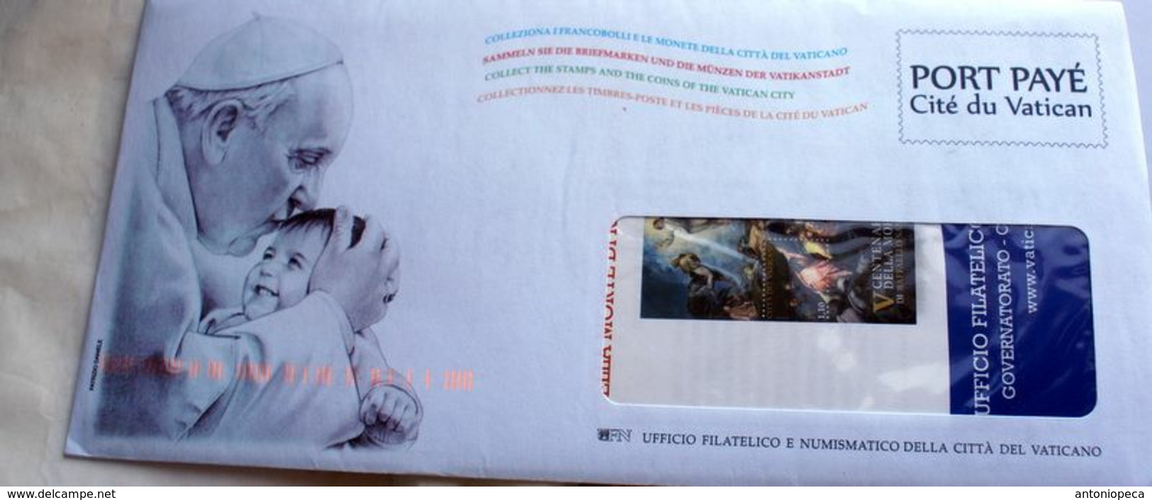 VATICAN 2020,  PAPA FRANCESCO COVER, USED - Oblitérés