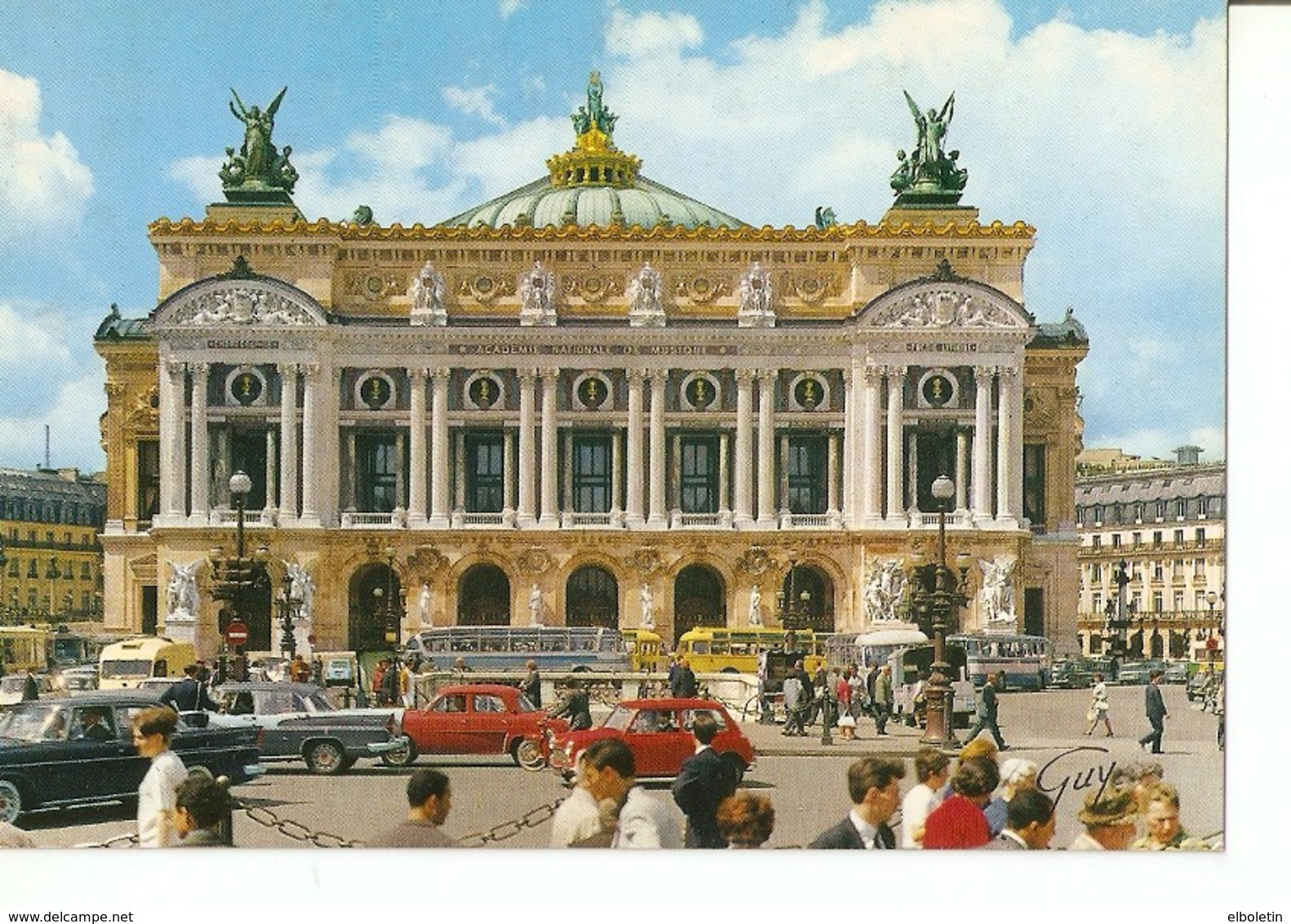 Postal 039996 : Theatre De LOpera. Acedemie National De Musique. La Façade En Marbre De Couleur - Zonder Classificatie