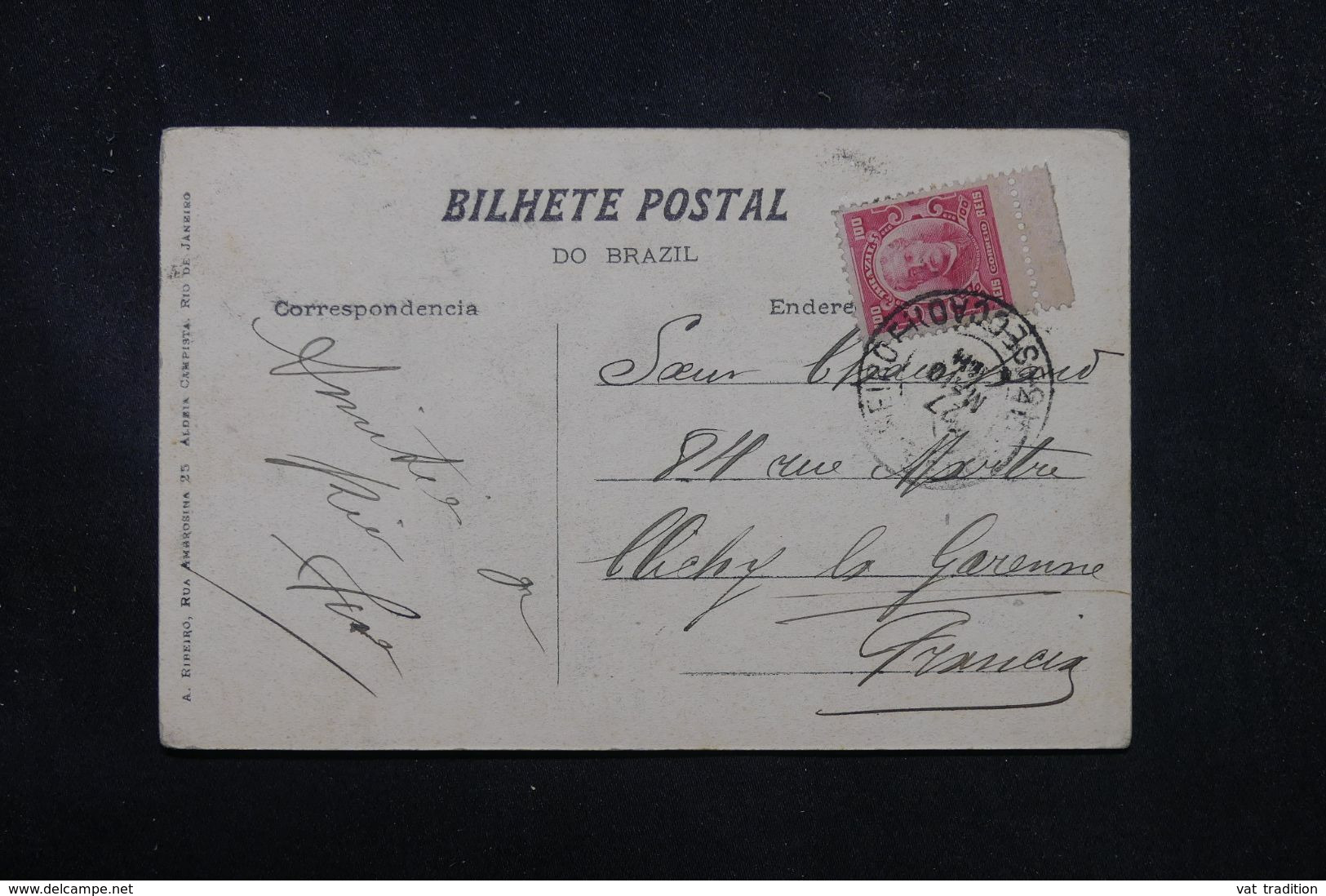 BRÉSIL - Affranchisseent De Rio De Janeiro Sur Carte Postale Pour La France - L 70452 - Covers & Documents