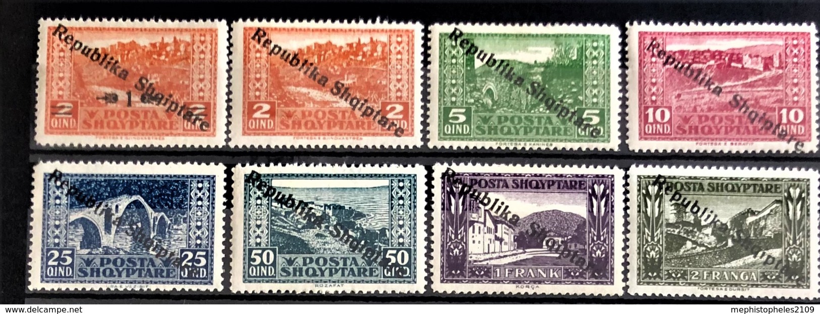 ALBANIA 1925 - MLH - Mi 118-125 - Complete Set! - Albania