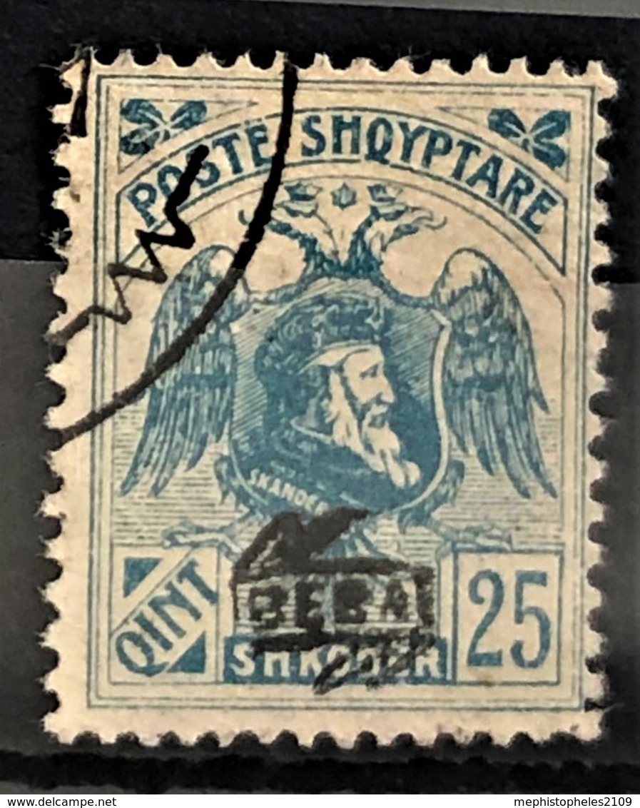 ALBANIA 1920 - Canceled - Mi Sc# 138 - 25q - Albania