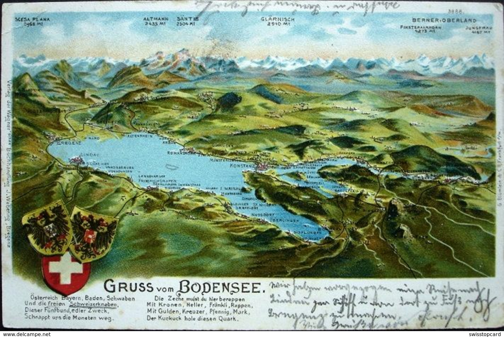 LITHO Gruss Vom BODENSEE Gel. 1903 V. Romanshorn - Romanshorn
