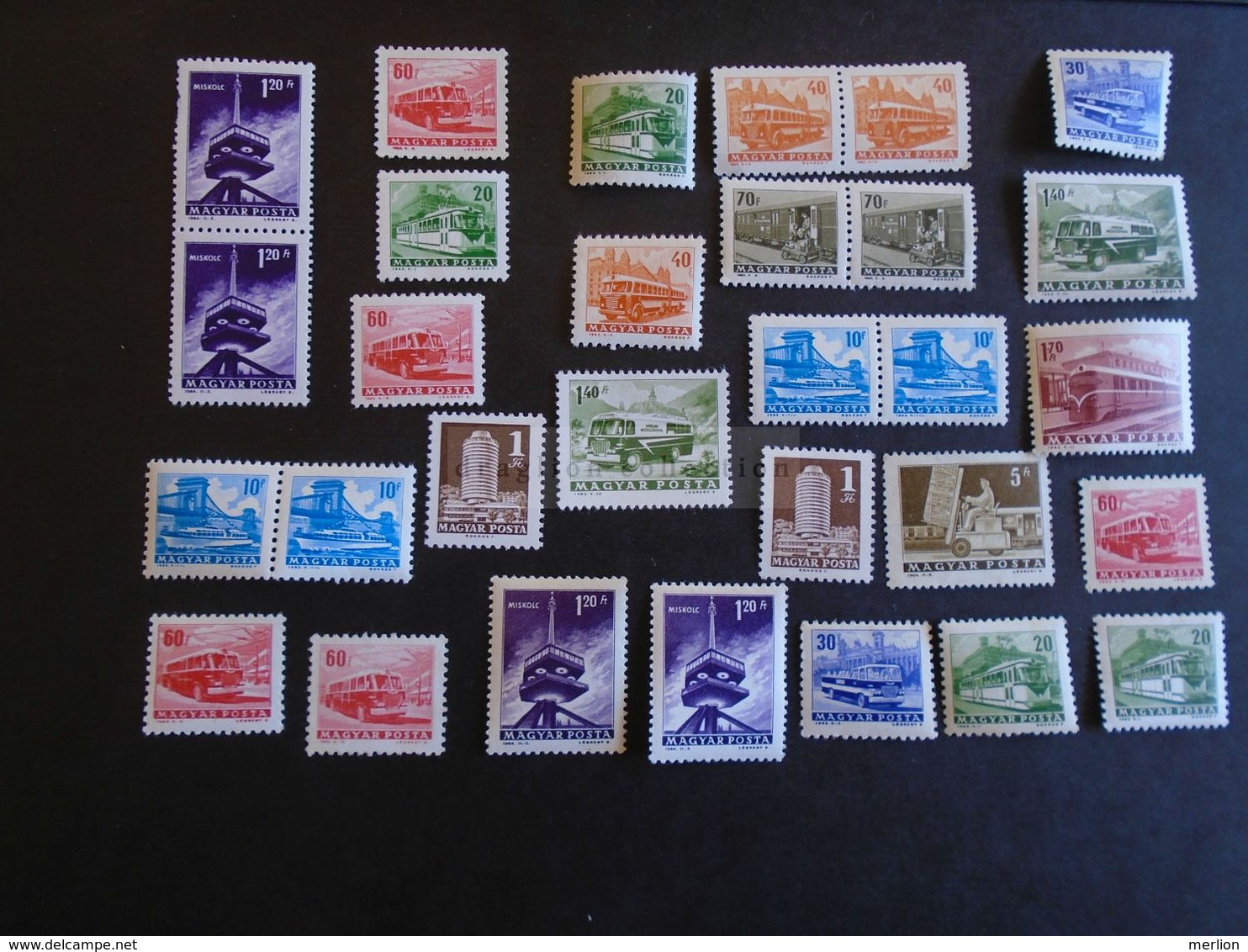 D173424  HUNGARY -    Lot Of 30  Stamps  MNH   1963-64  Trasport - Bus Train Tram Ship - Unused Stamps