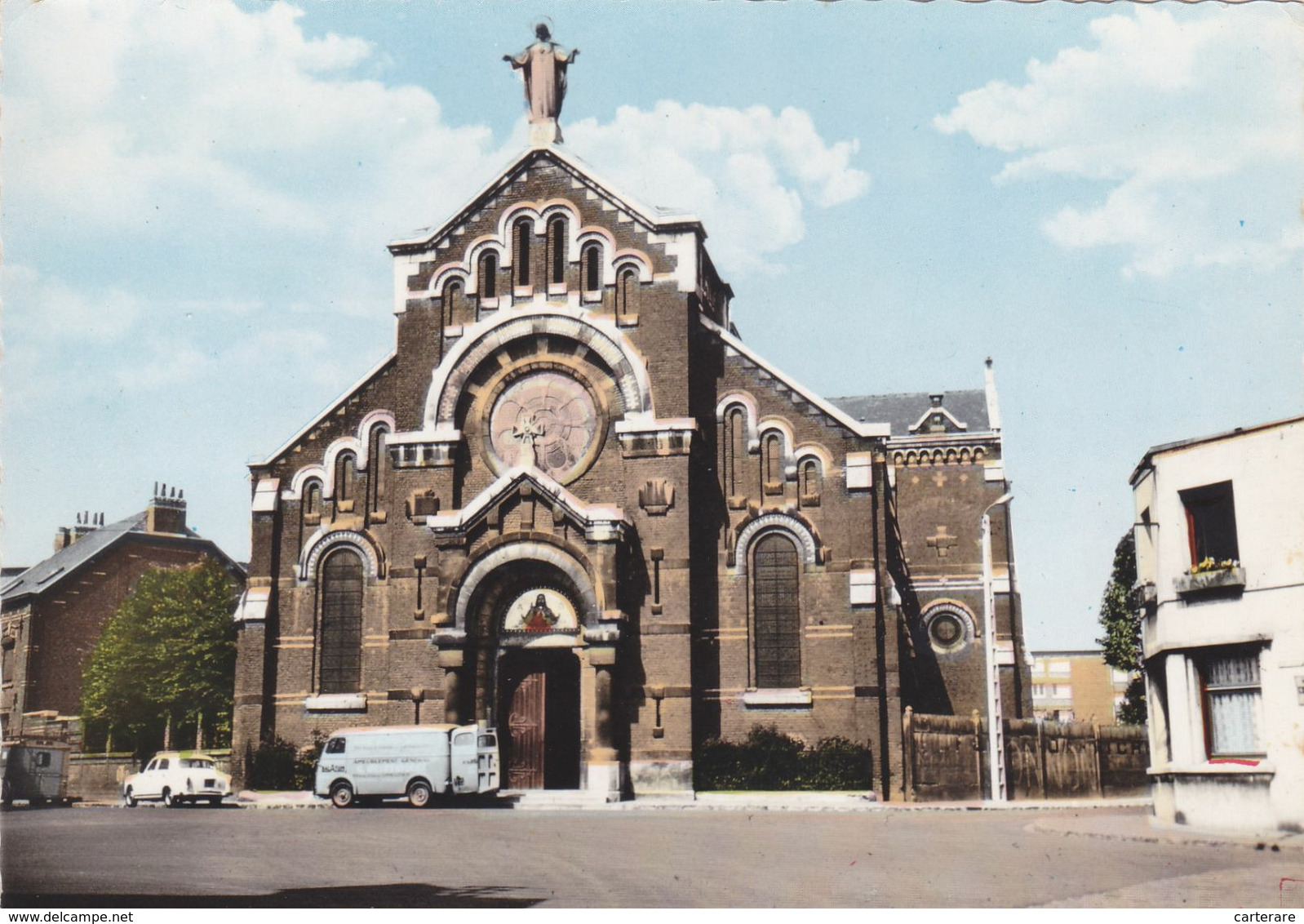 59,NORD,LOMME,EGLISE,CAMION TRANSPORT DE MEUBLE - Lomme