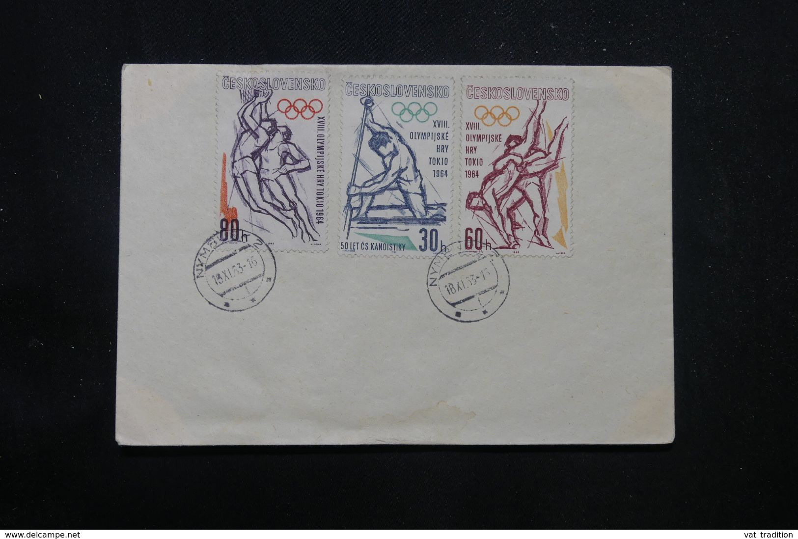 TCHÉCOSLOVAQUIE - Jeux Olympiques De Tokyo  Sur Enveloppe En 1963 - L 70480 - Lettres & Documents