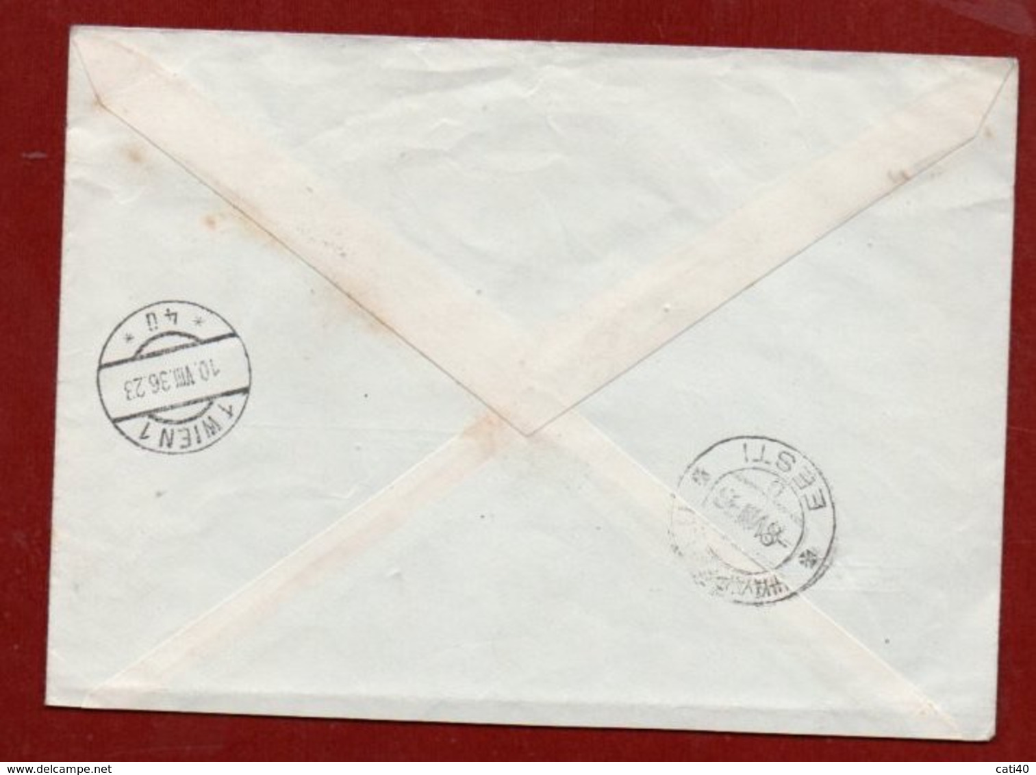 ESTONIA - REGISTERED  FROM HAAPSALU  * EESTI * TO  FELDKIRCHEN AUSTRIA   THE  7/8/1936 - Covers & Documents