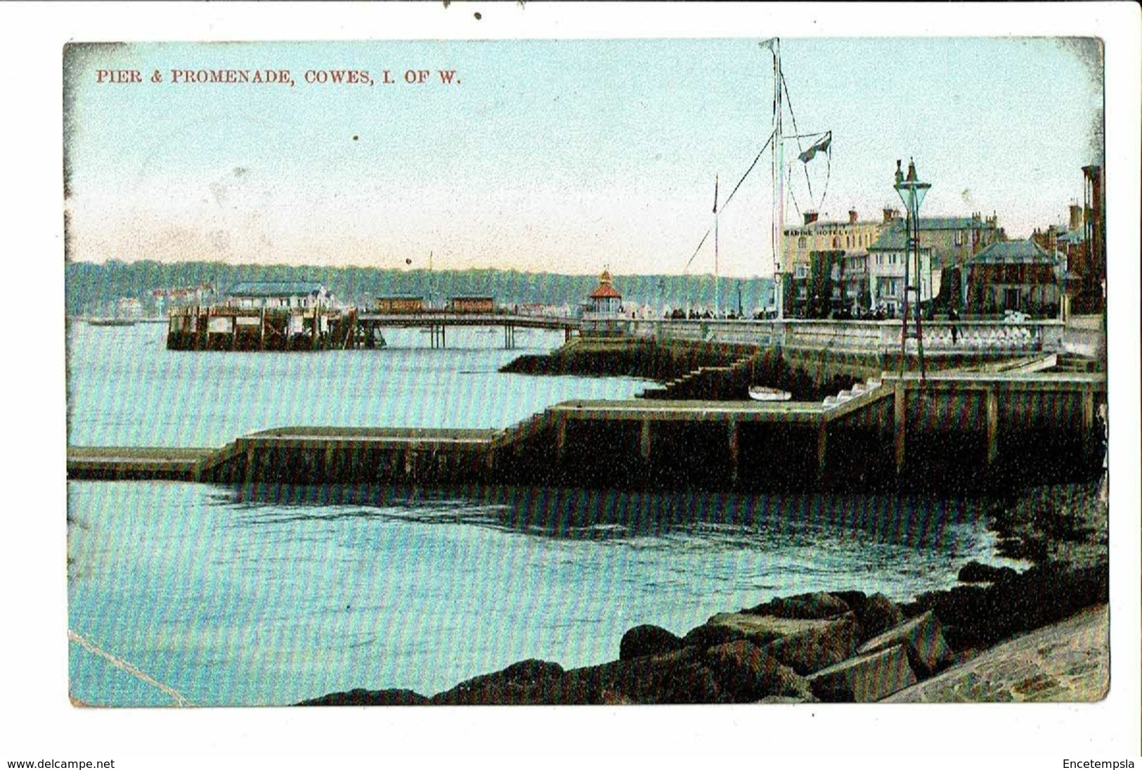 CPA-Carte Postale-Royaume Uni- Isle Of Wight-Cowes-Pier-Promenade 1910VM20807 - Cowes