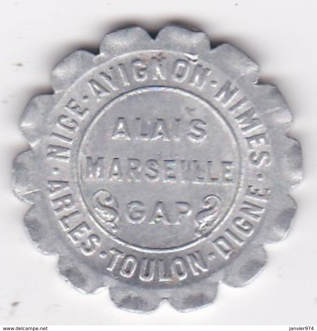 Chambre De Commerce Région Provençal 5 Centimes 1921. Alais Marseille Gap, En Aluminium - Noodgeld