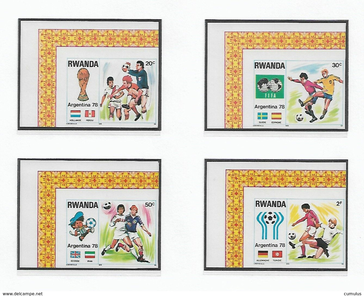 COB N° 881/888 Coupe Du Monde De Football En Argentine  Non Dentelé Côte 21.00 € XX MNH - Nuevos