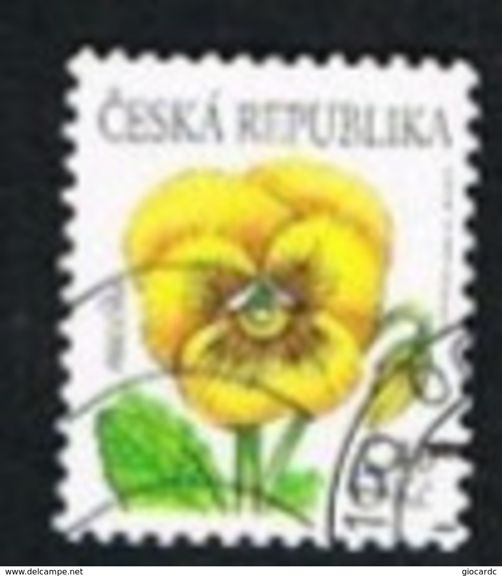 REP. CECA (CZECH REPUBLIC) - SG 335 -  2002 FLOWERS: PANSY   -   USED - Otros & Sin Clasificación