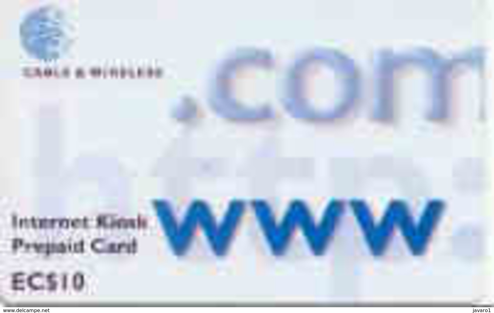 GRENADA : GRE01 EC$10 .COM Www Internet Kiosk Prepaid Card USED - Grenada (Granada)