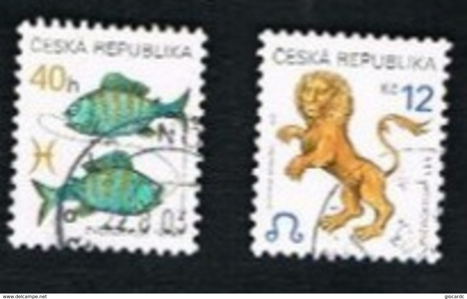 REP. CECA (CZECH REPUBLIC) - SG 206a.214  - 2001  ZODIAC -   USED - Sonstige & Ohne Zuordnung