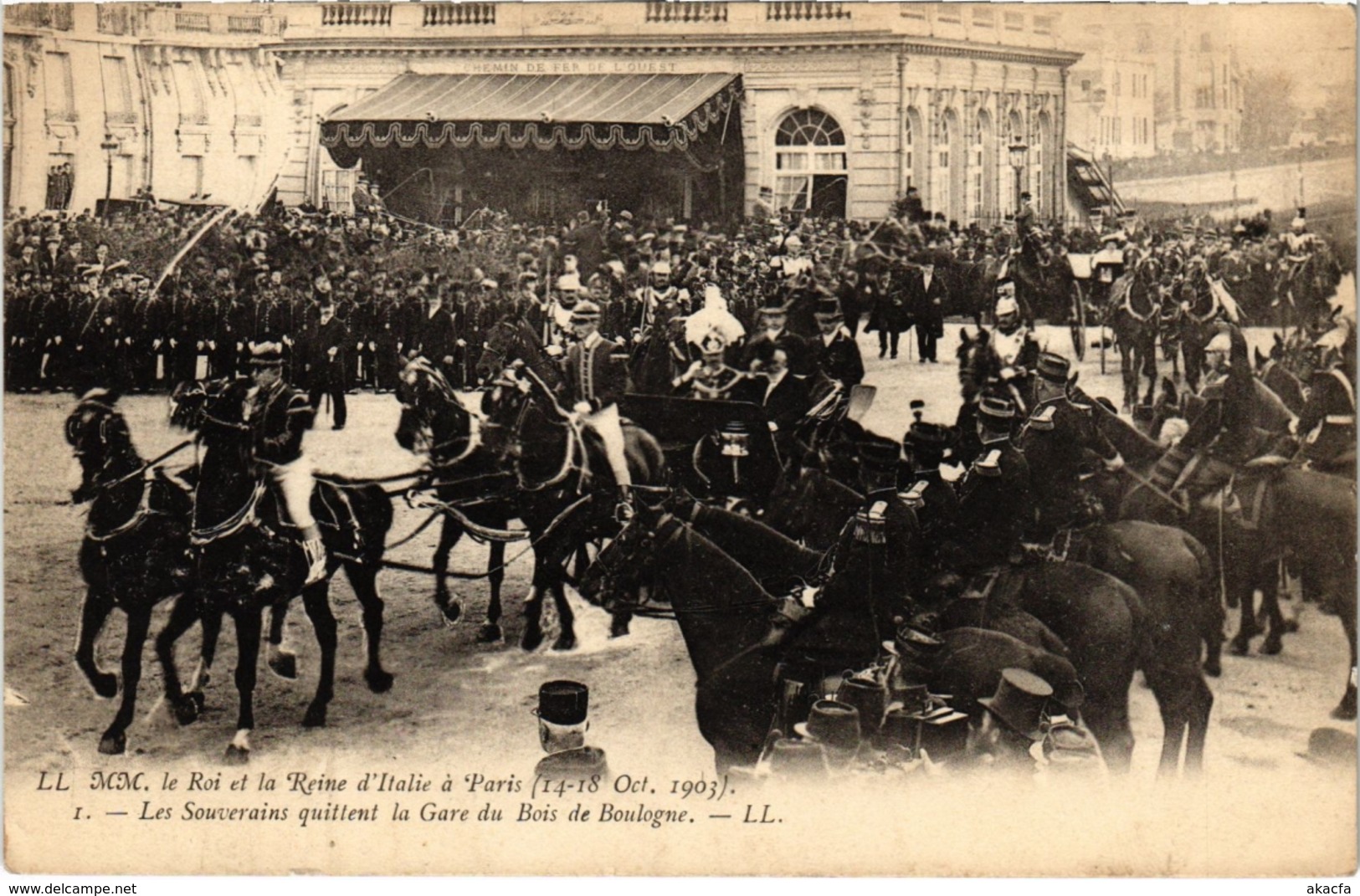 CPA PARIS 3e - LL. MM. Le Roi Et La Reine (83780) - Receptions