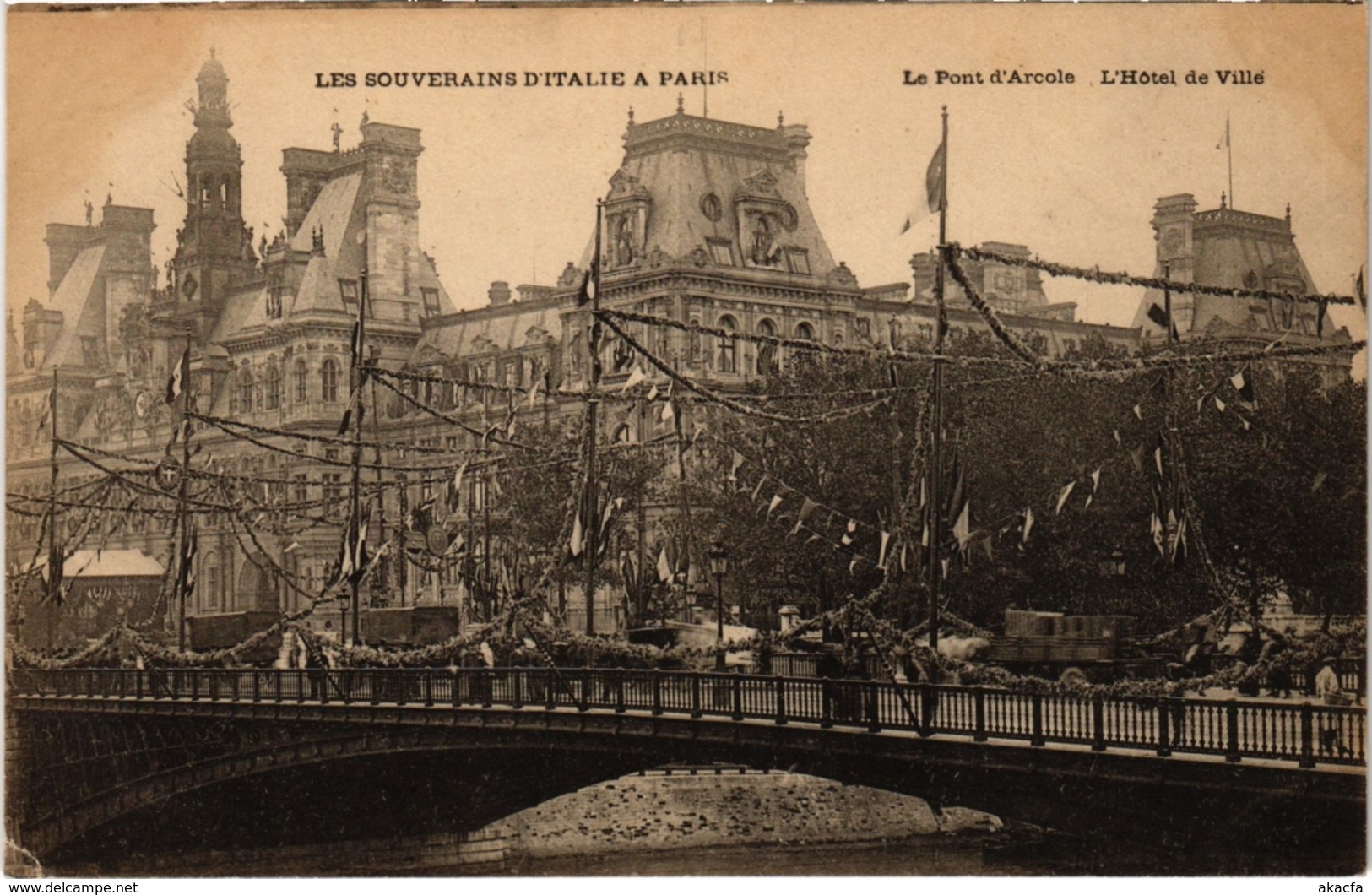 CPA PARIS 4e - Les Souverains D'Italie A Paris (83790) - Réceptions