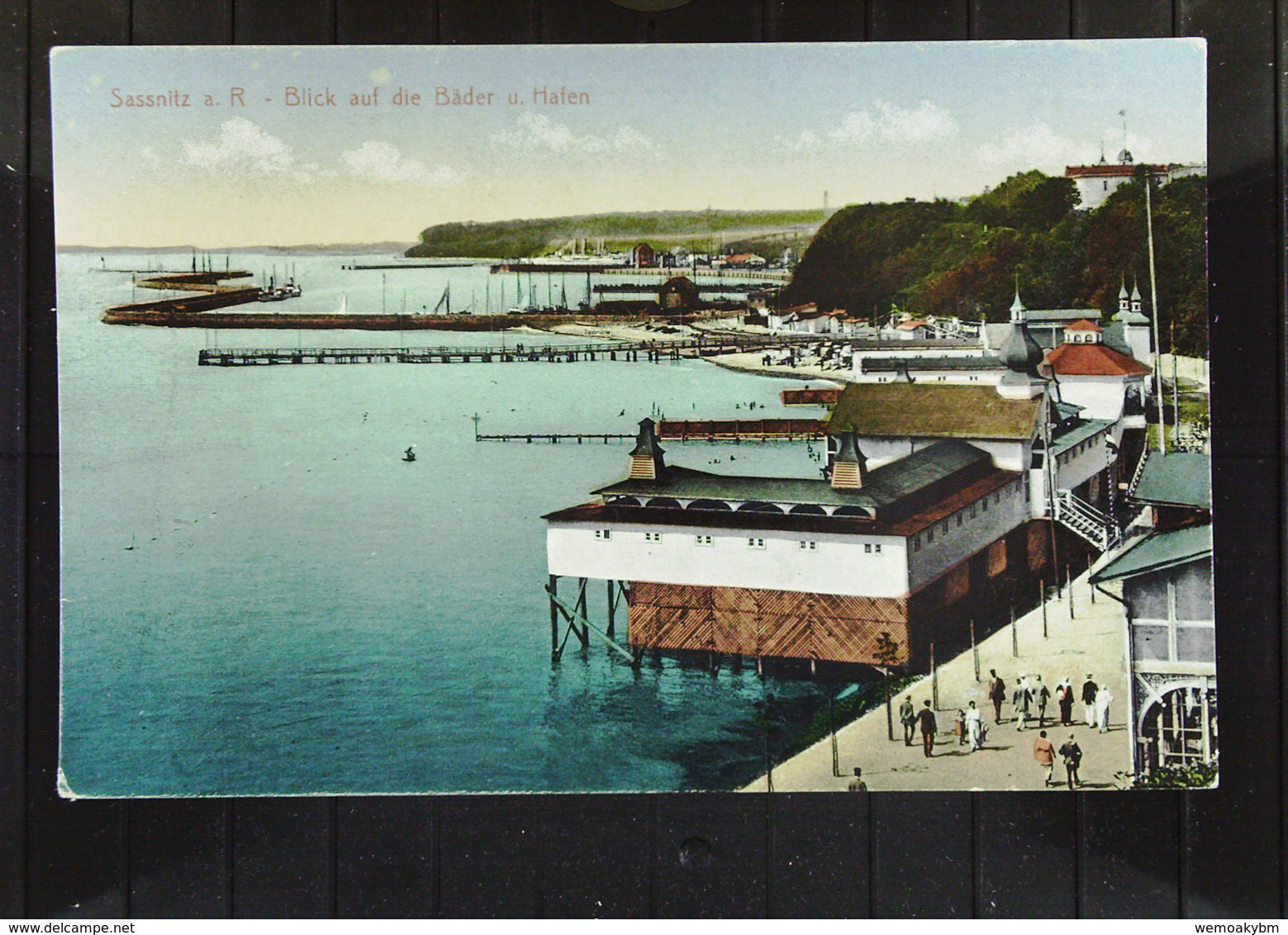 DR: Ansichtskarte Von Sassnitz Auf Rügen Mit Blick Auf Bäder Und Hafen Um 1920 - Sassnitz