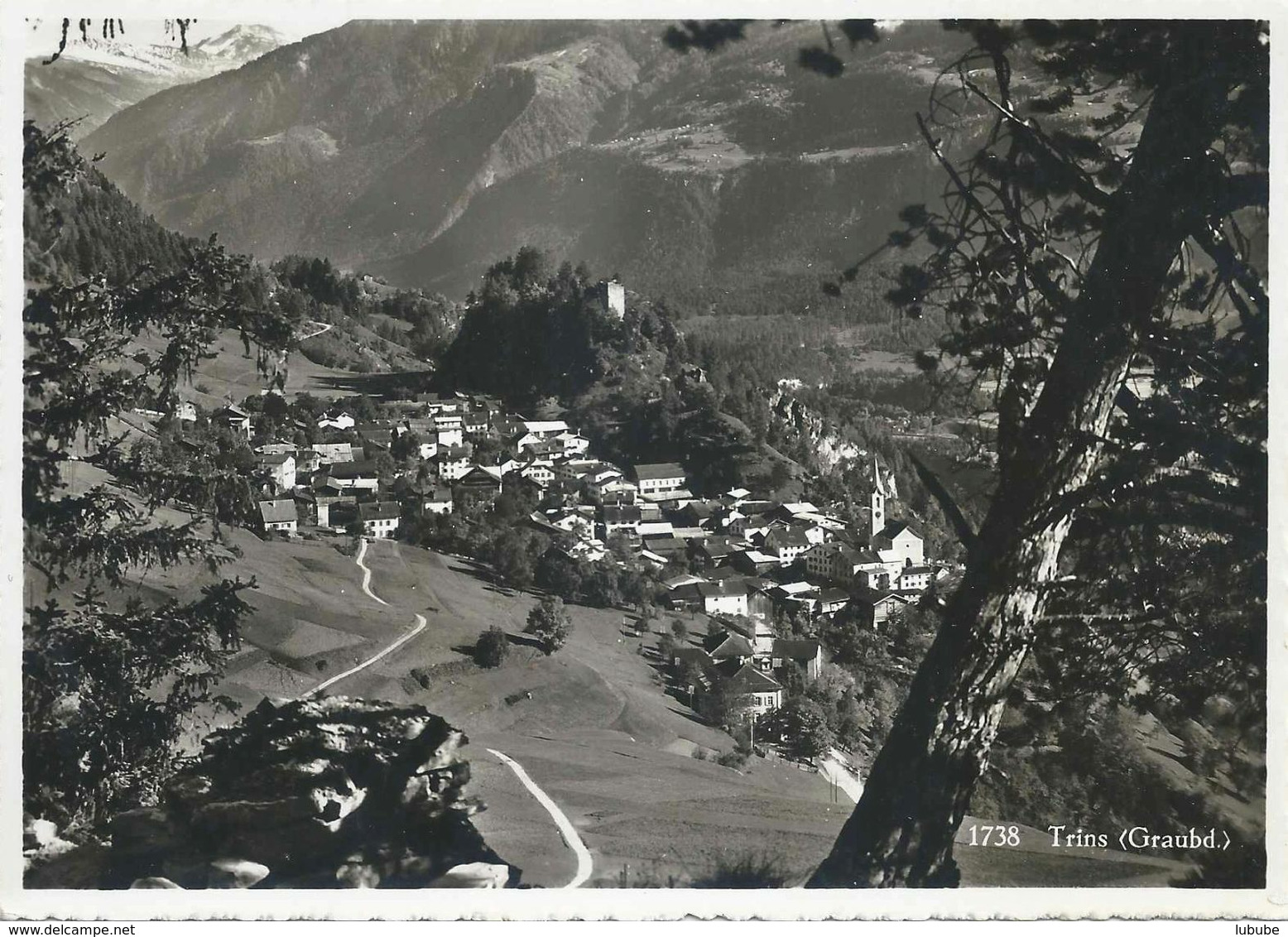 Trins Graubünden - Dorfansicht        Ca. 1940 - Trin