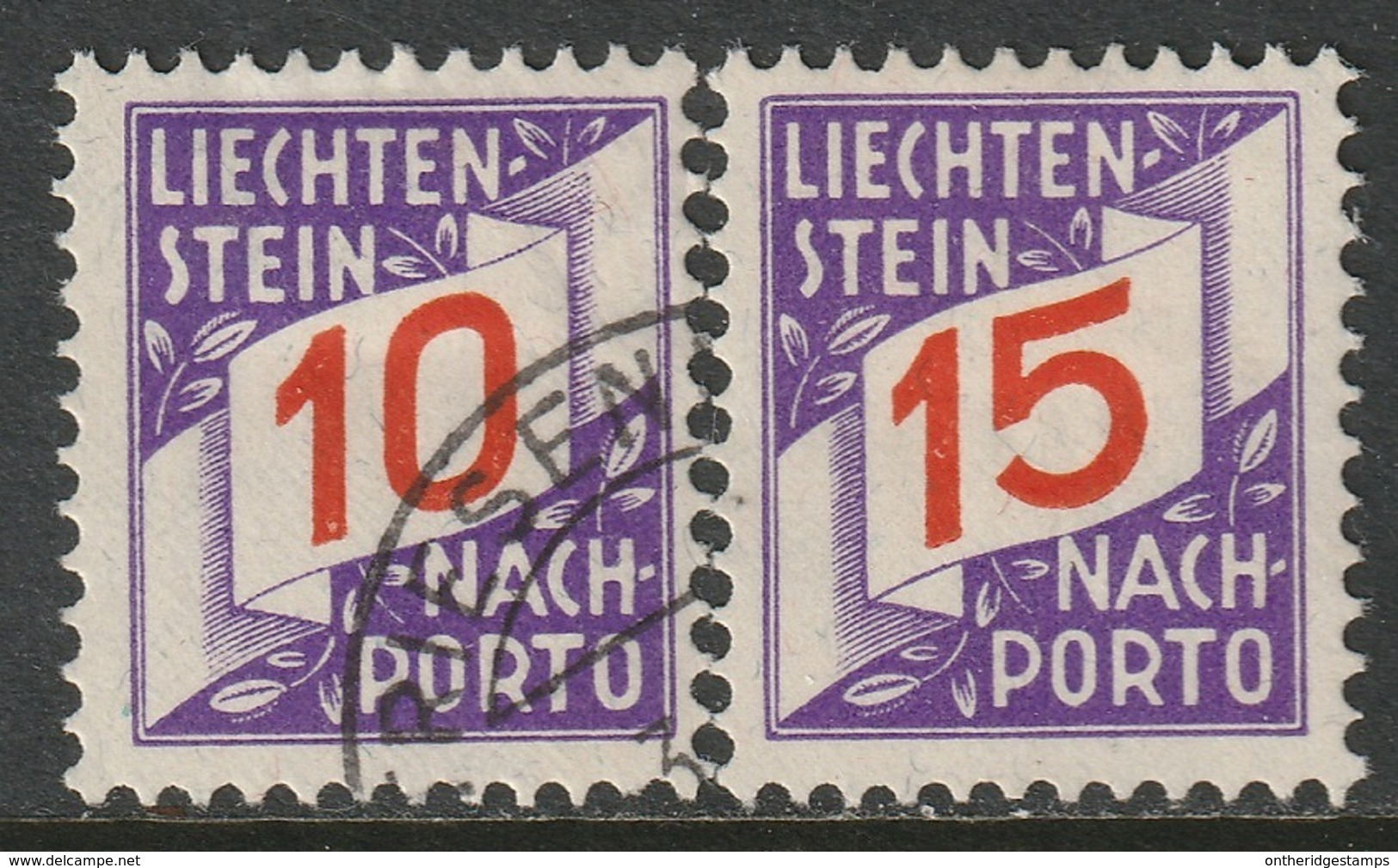 Liechenstein 1928 Sc J14-15  Postage Due Used/MH - Taxe